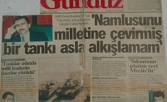 Muhsin Yazıcıoğlu’nun Tarihi Çıkışı: "Namlusunu Milletine Çevirmiş Tankı Alkışlamam!"