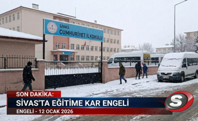 Sivas'ta Okullar Tatil mi? Valilik'ten 12 Ocak Pazartesi İçin Flaş Kar Tatili Açıklaması!